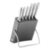 Messerblockset 7-tlg, Grau