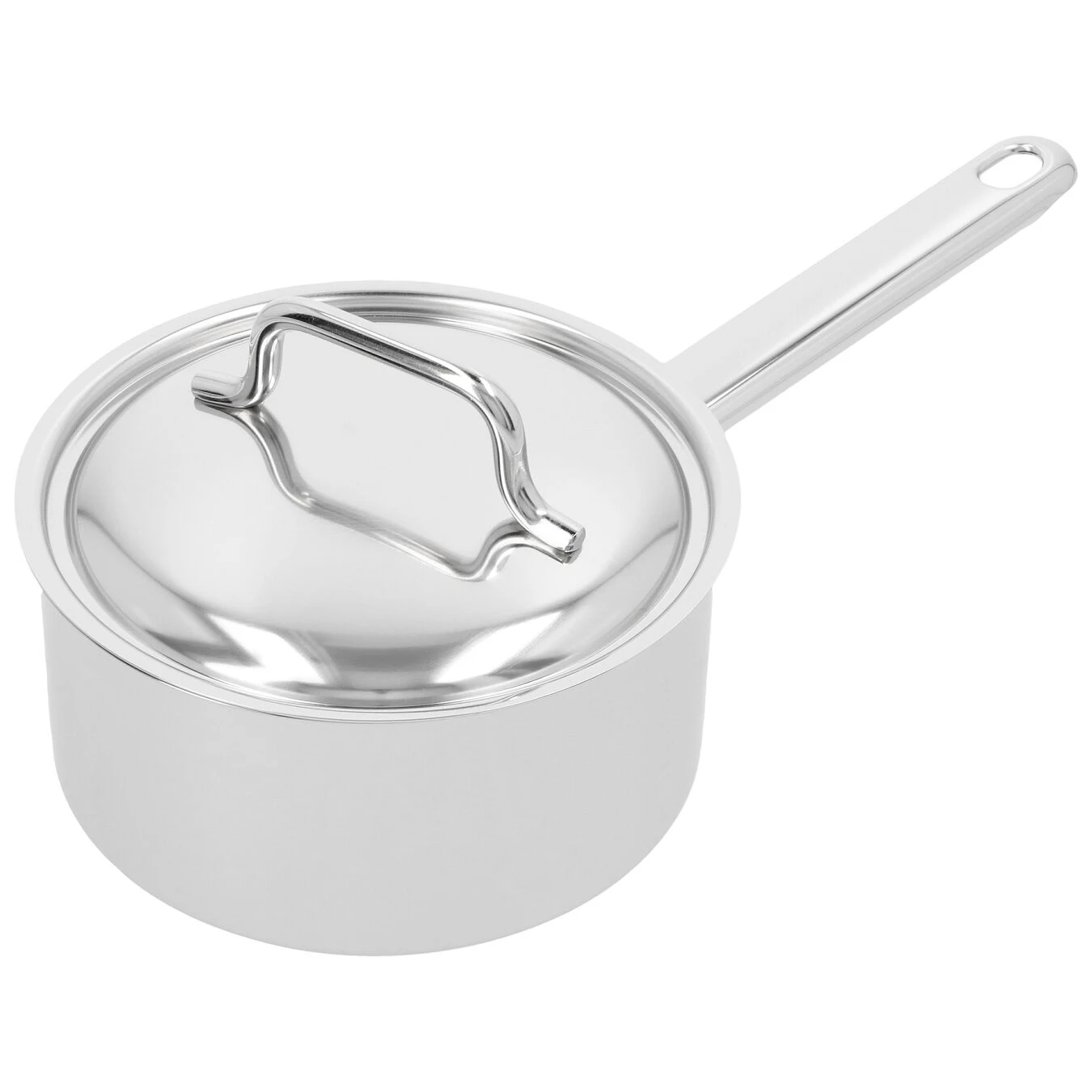 Demeyere Stieltopf Mit Deckel 16 Cm, 18/10 Edelstahl, Silber – Bild 5