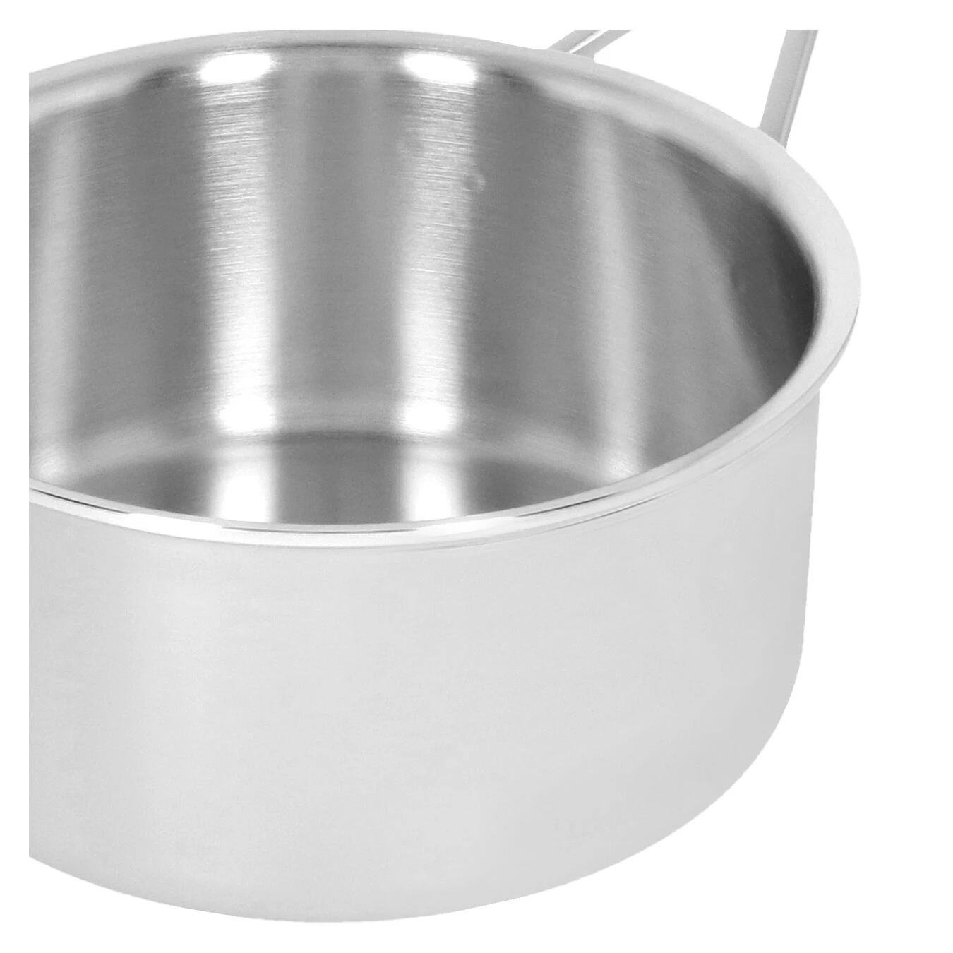 Demeyere Stieltopf Mit Deckel 18 Cm, 18/10 Edelstahl, Silber – Bild 5