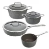 Ballarini Kochtopfset 4-TLG, Aluminium, Granitium Titanium Extrem