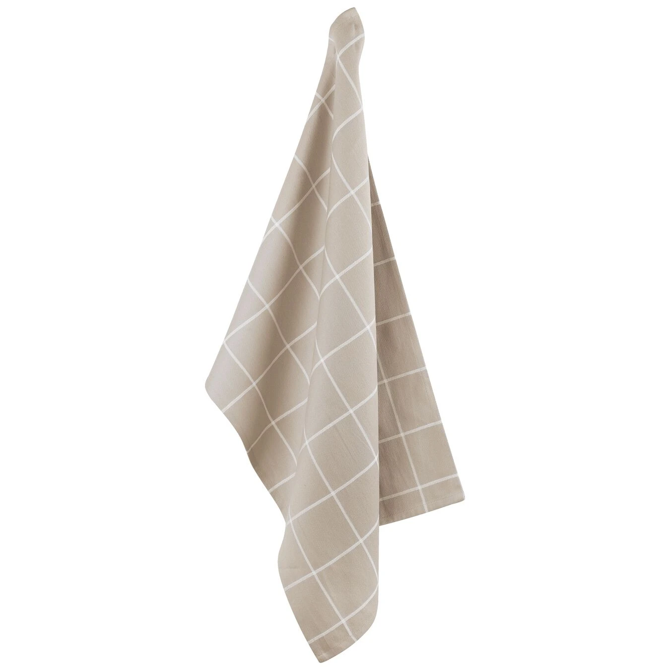 Zwilling Küchenhandtuch Set Kariert 2-tlg, Taupe – Bild 3