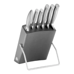 Messerblockset 7-tlg, Graphit-Grau