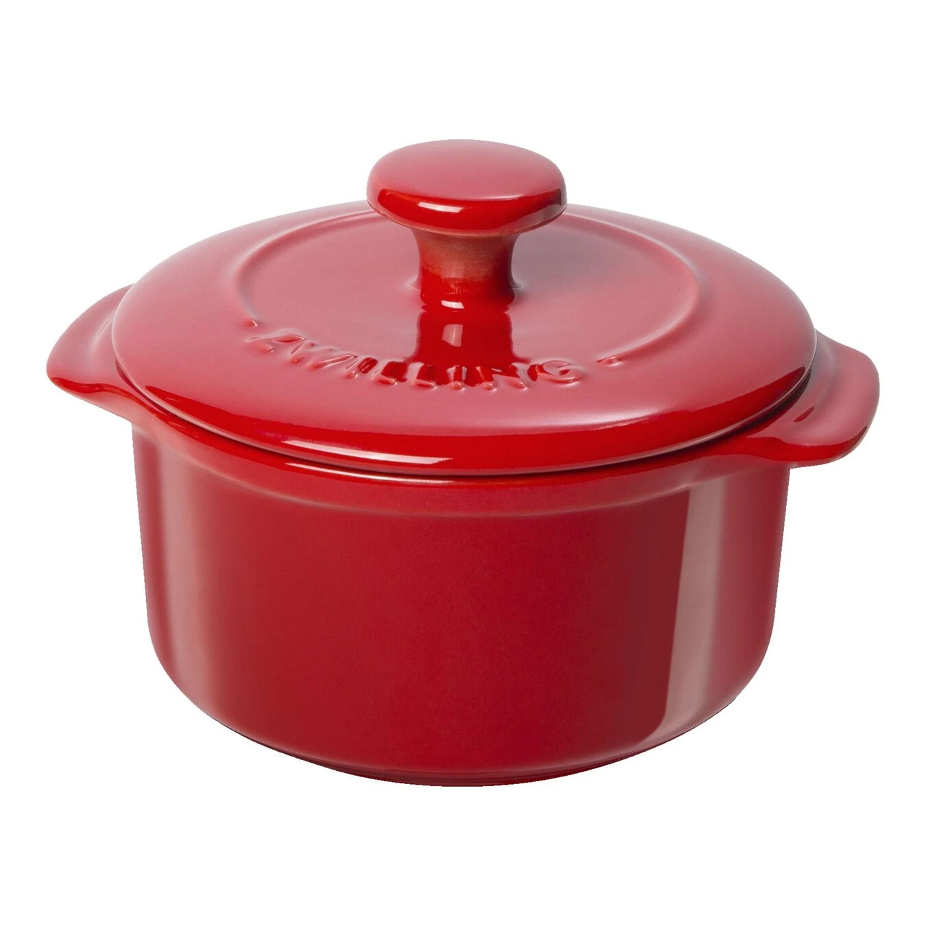 Zwilling Cocotte Set 2-tlg, Rund, Kirsch-Rot, Keramik