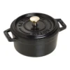 Staub Mini Cocotte 10 Cm, Rund, Schwarz, Gusseisen