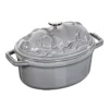 Staub Cocotte 17 Cm, Oval, Graphit-Grau, Gusseisen