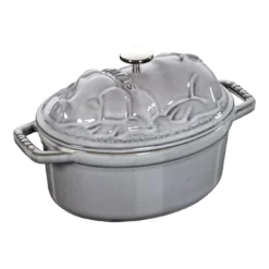 Staub Cocotte 17 Cm, Oval, Graphit-Grau, Gusseisen