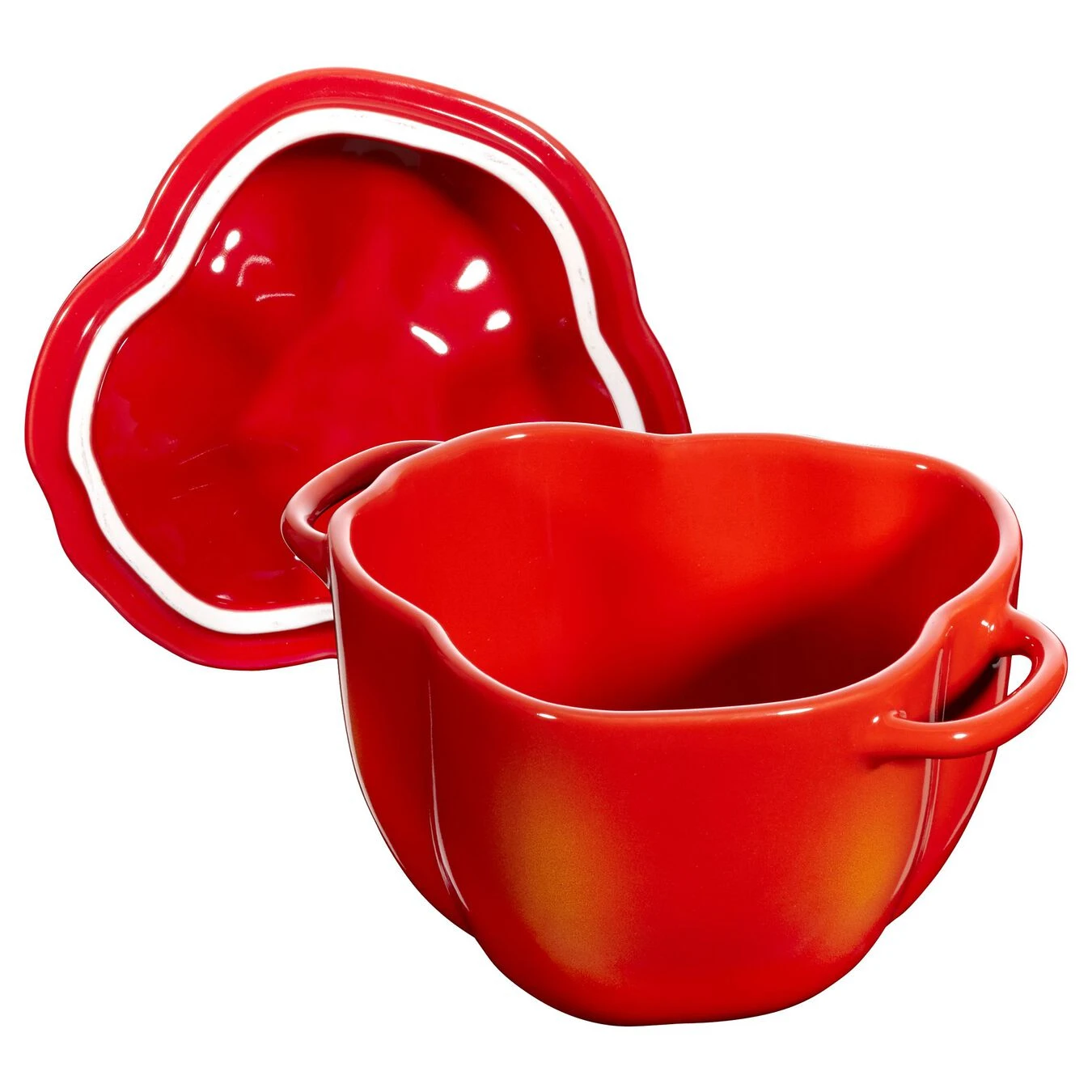 Staub Cocotte 11 Cm, Paprika, Orange-Rot, Keramik – Bild 2