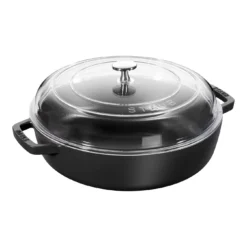 Staub Bräter Mit Glasdeckel 24 Cm, Gusseisen