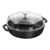 Staub Bräter Mit Glasdeckel 26 Cm, Gusseisen