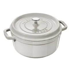 Staub Cocotte 20 Cm, Rund, Weisser Trüffel, Gusseisen