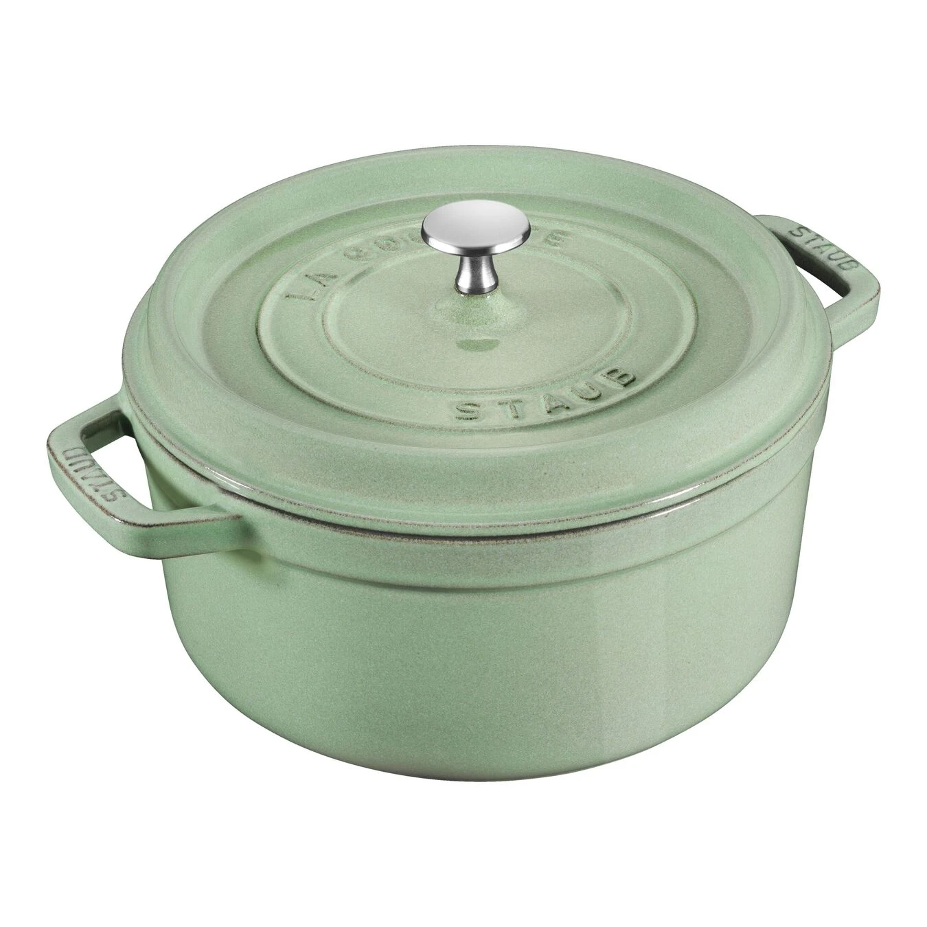 Staub Cocotte 18 Cm, Rund, Salbeigrün, Gusseisen