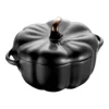 Staub Cocotte 12 Cm, Kürbis, Schwarz, Keramik