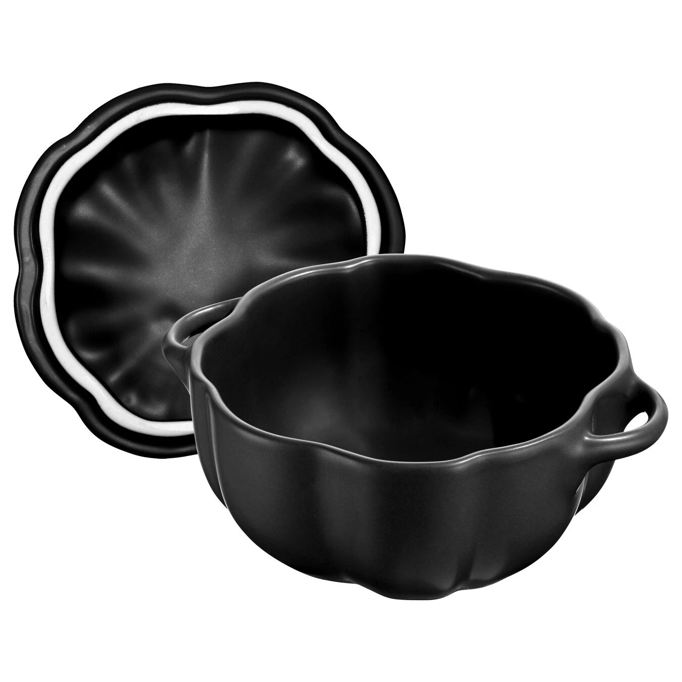 Staub Cocotte 12 Cm, Kürbis, Schwarz, Keramik – Bild 2