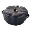 Staub Cocotte 15 Cm, Kürbis, Schwarz, Keramik