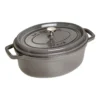 Staub Cocotte 37 Cm, Oval, Graphit-Grau, Gusseisen