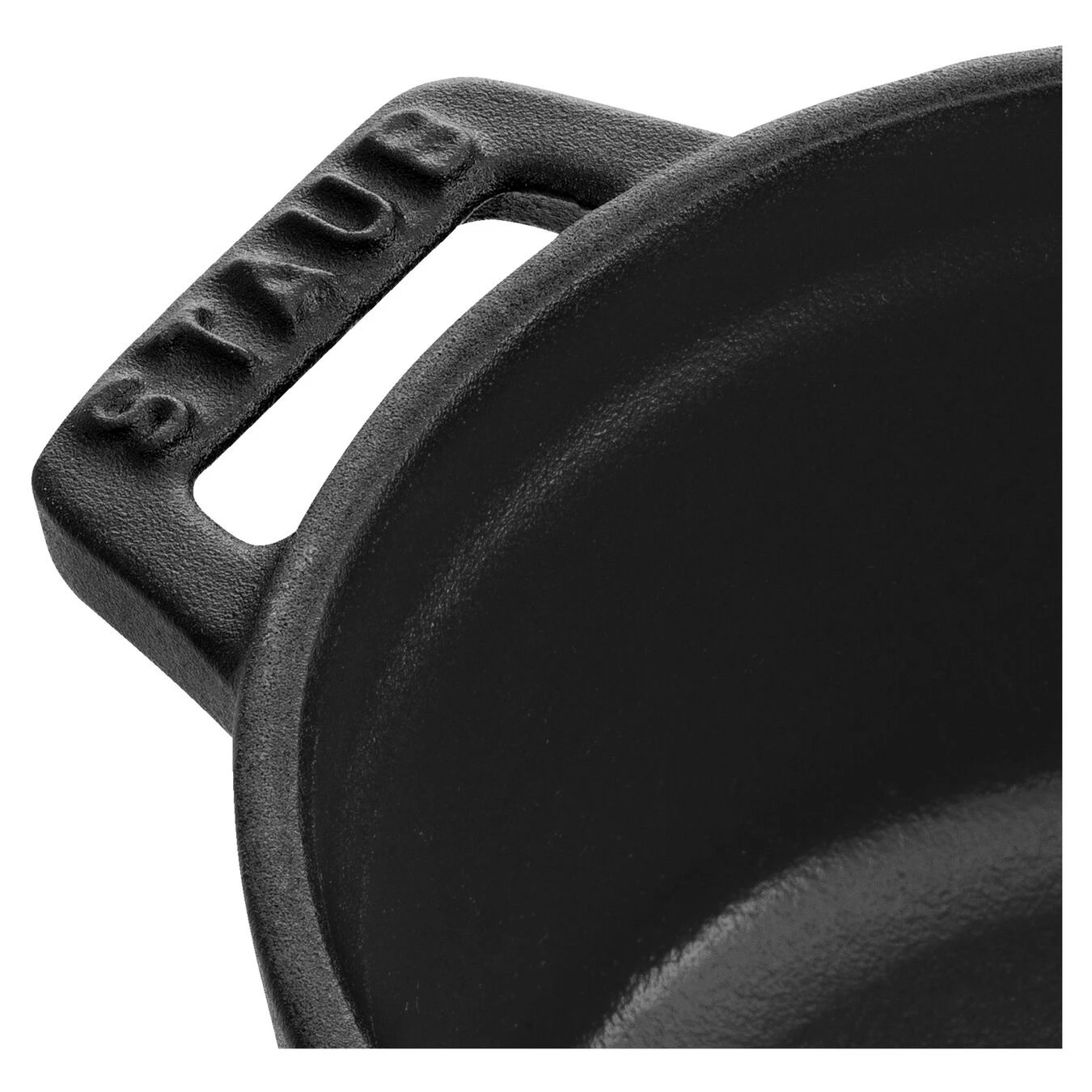 Staub Cocotte 12 Cm, Rund, Schwarz, Gusseisen – Bild 2