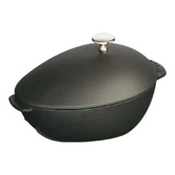 Staub Muscheltopf 25 Cm, Gusseisen, Schwarz
