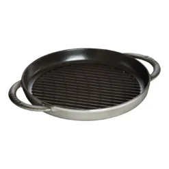 Staub Grillpfanne 26 Cm, Rund, Graphit-Grau, Gusseisen