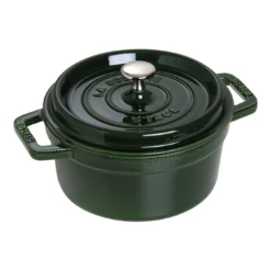 Staub Cocotte 22 Cm, Rund, Basilikum-Grün, Gusseisen