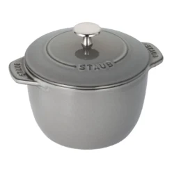 Staub Reis-Cocotte 16 Cm, Rund, Graphit-Grau, Gusseisen