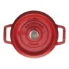 Staub Cocotte 18 Cm, Rund, Kirsch-Rot, Gusseisen