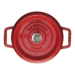 Staub Cocotte 18 Cm, Rund, Kirsch-Rot, Gusseisen