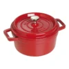 Staub Cocotte 20 Cm, Rund, Kirsch-Rot, Gusseisen