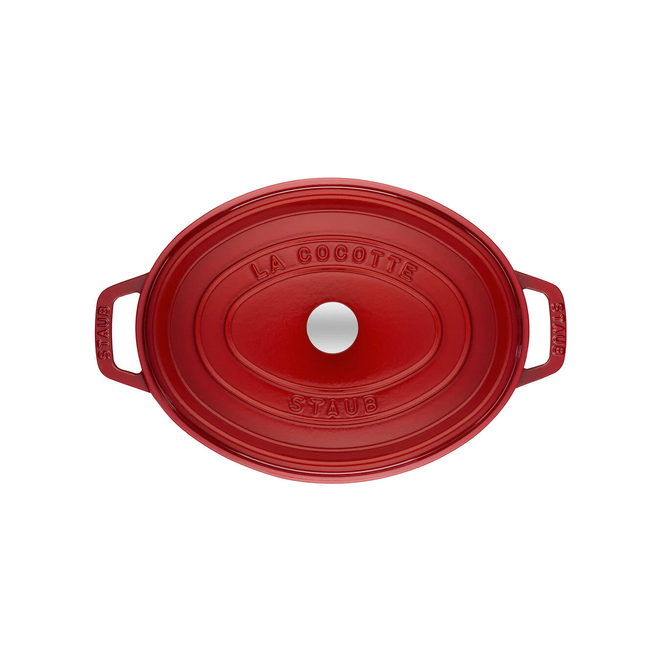 Staub Cocotte 31 Cm, Oval, Kirsch-Rot, Gusseisen – Bild 4