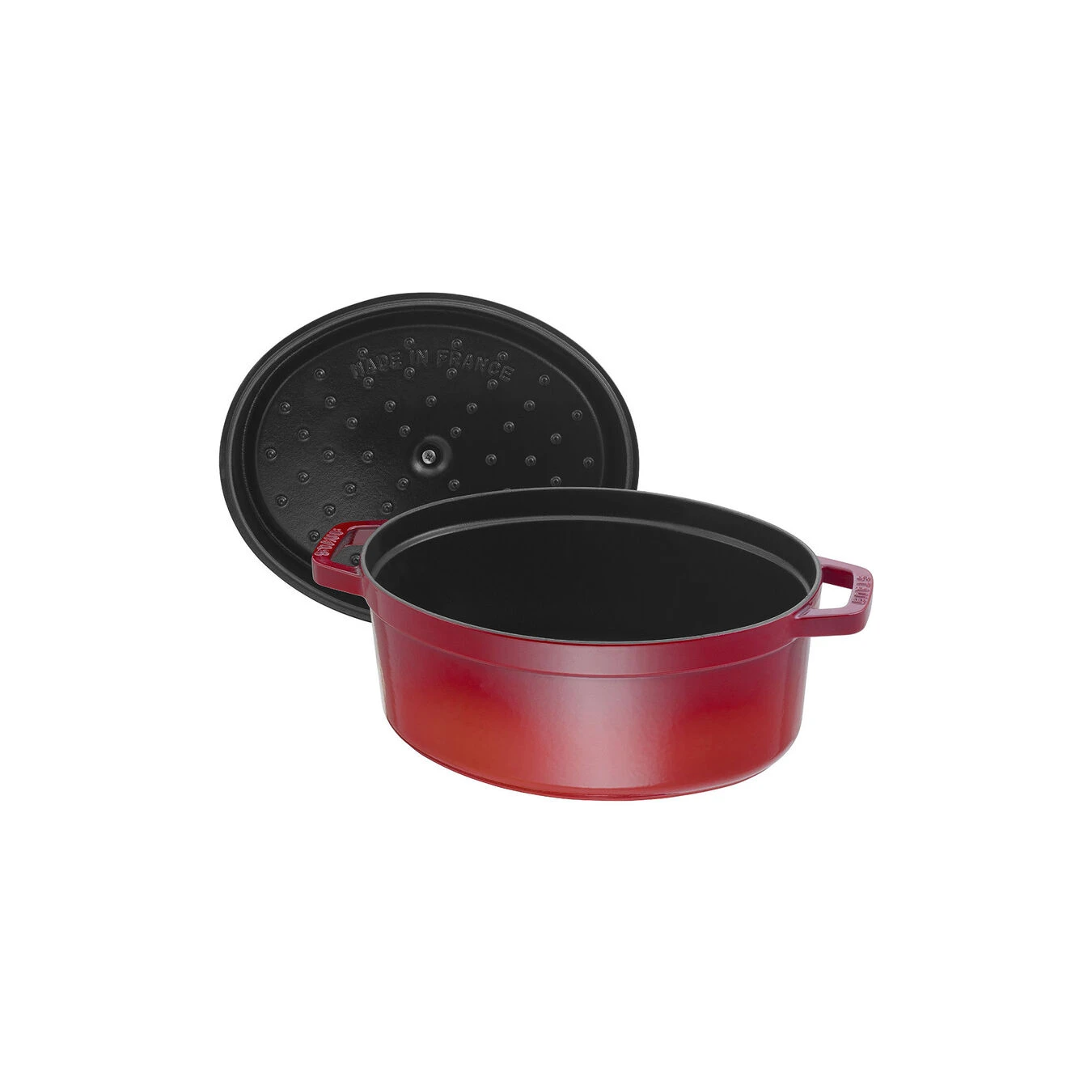 Staub Cocotte 31 Cm, Oval, Kirsch-Rot, Gusseisen – Bild 2
