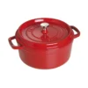 Staub Cocotte 26 Cm, Rund, Kirsch-Rot, Gusseisen