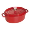 Staub Cocotte 29 Cm, Oval, Kirsch-Rot, Gusseisen
