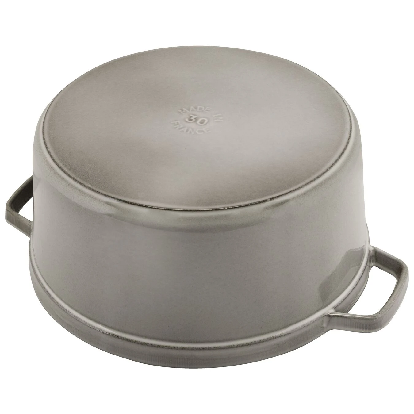 Staub Cocotte 30 Cm, Rund, Graphit-Grau, Gusseisen – Bild 4
