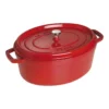 Staub Cocotte 33 Cm, Oval, Kirsch-Rot, Gusseisen