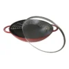 Staub Wok Mit Glasdeckel 37 Cm, Gusseisen