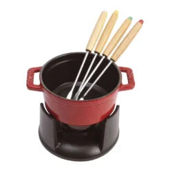 Staub Mini Fondue Set 10 Cm, Kirsch-Rot