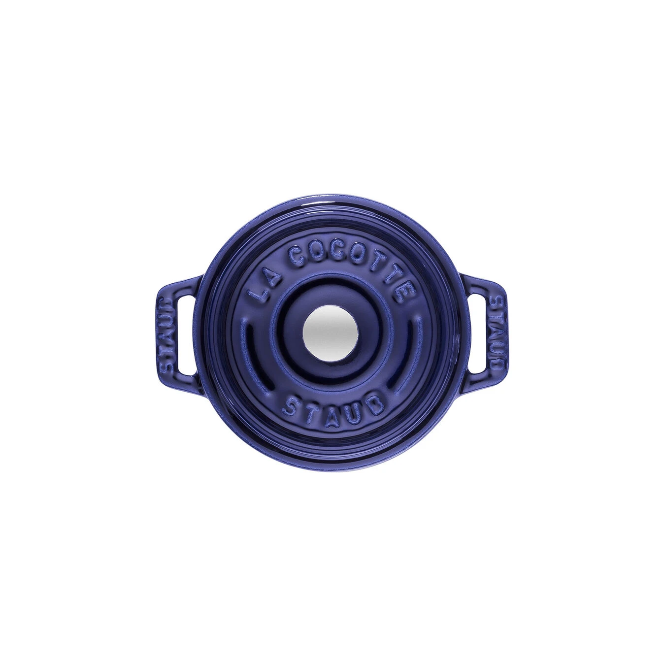 Staub Mini Cocotte 10 Cm, Rund, Dunkelblau, Gusseisen