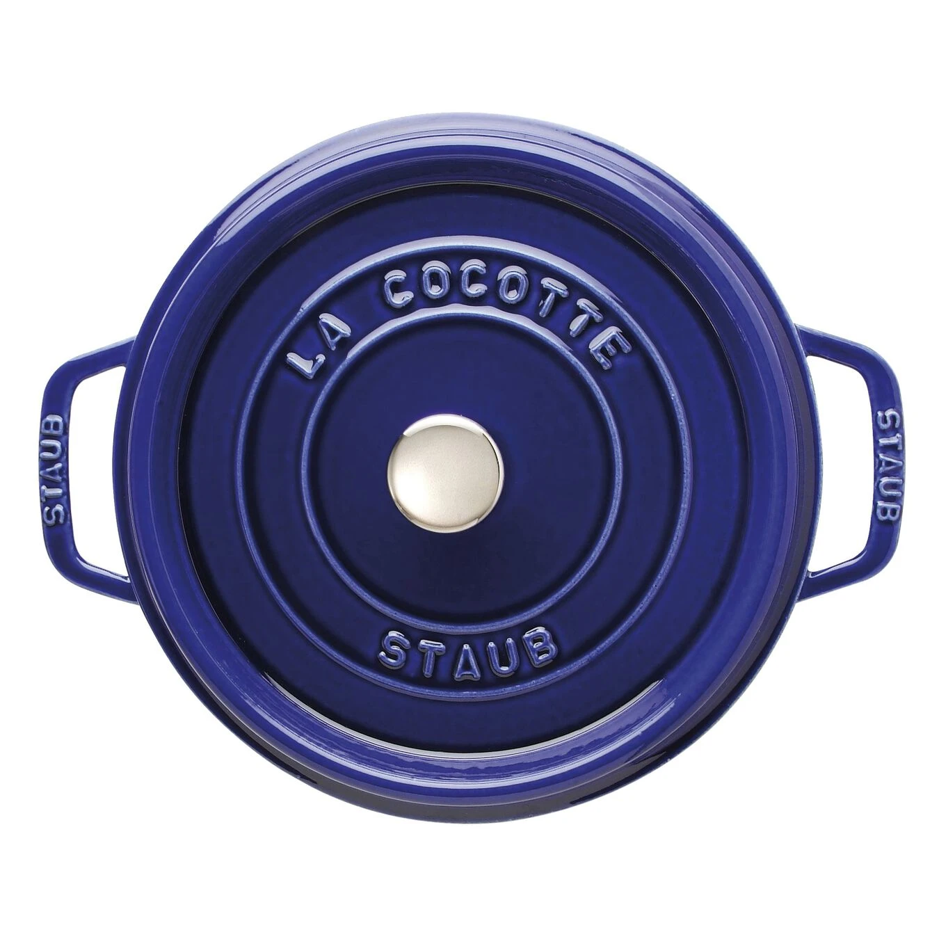 Staub Cocotte 28 Cm, Rund, Dunkelblau, Gusseisen – Bild 2