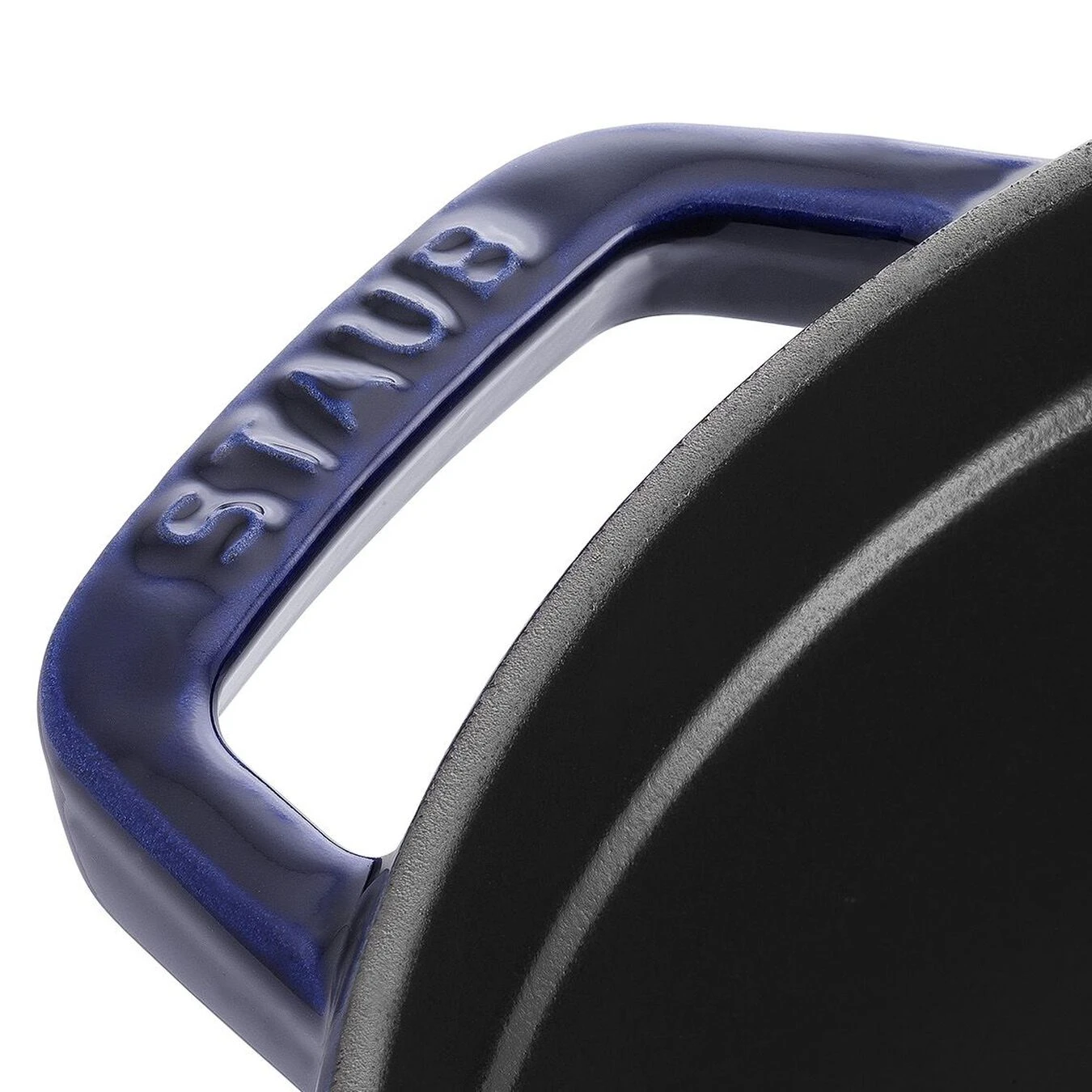 Staub Cocotte 28 Cm, Rund, Dunkelblau, Gusseisen – Bild 3