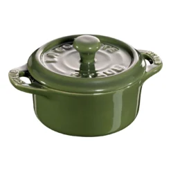 Staub Mini Cocotte 10 Cm, Rund, Basilikum-Grün, Keramik
