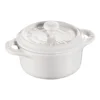 Staub Mini Cocotte 10 Cm, Rund, Reinweiß, Keramik