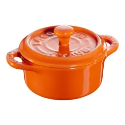 Staub Mini Cocotte 10 Cm, Rund, Orange, Keramik