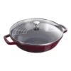 Staub Wok Mit Glasdeckel 30 Cm, Gusseisen