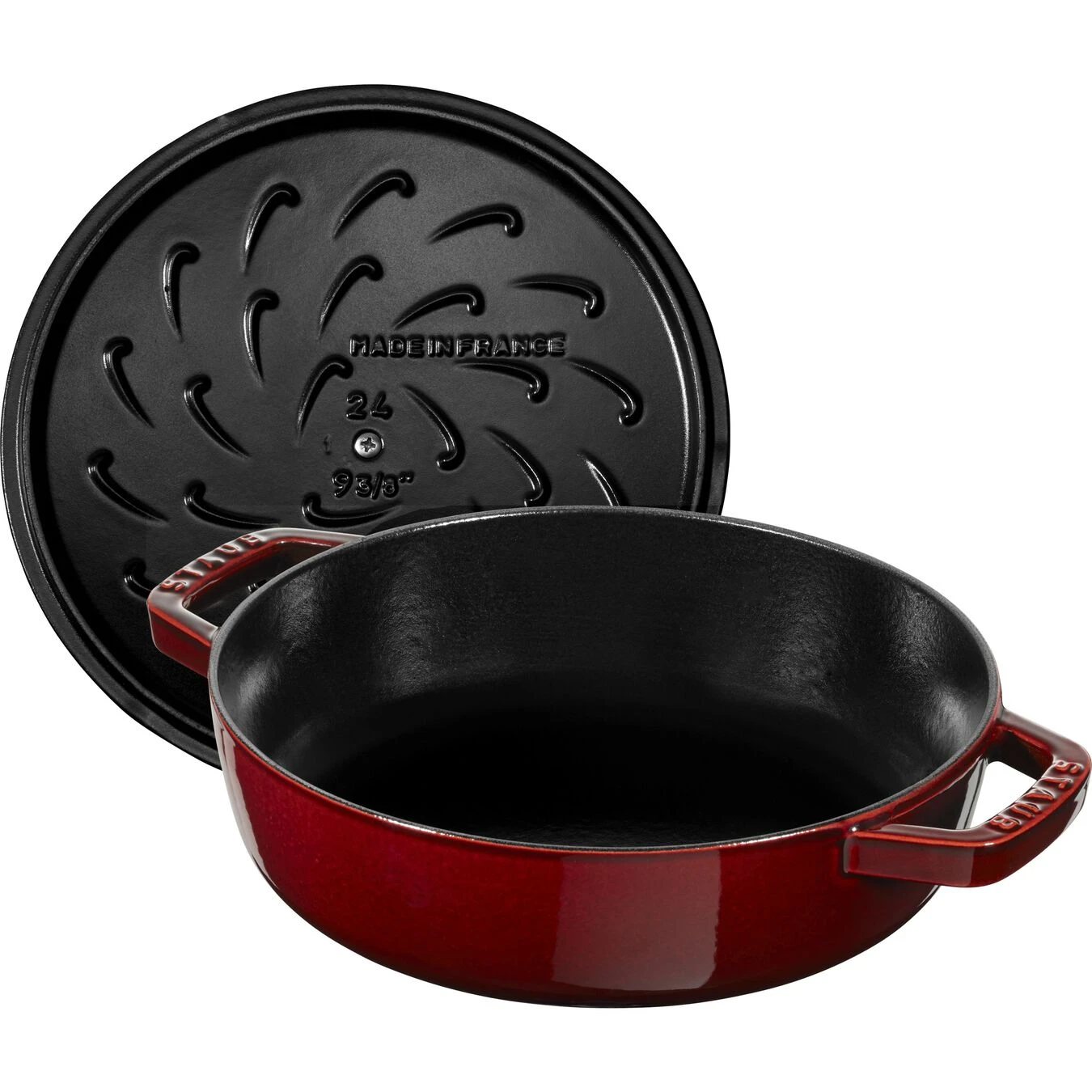 Staub Bräter Mit Chistera Drop-Structure 24 Cm, Gusseisen – Bild 2