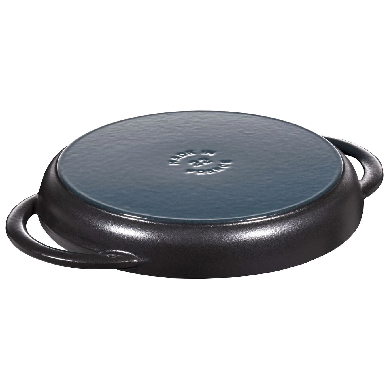 Staub Pure Grill 23 Cm, Rund, Schwarz, Gusseisen – Bild 2