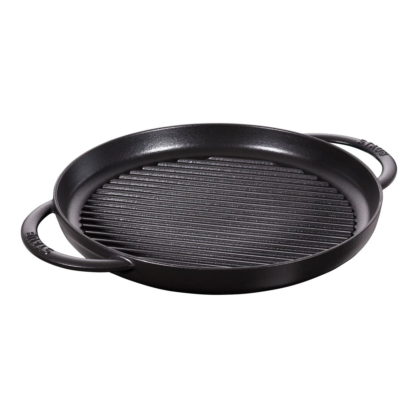 Staub Pure Grill 30 Cm, Rund, Schwarz, Gusseisen