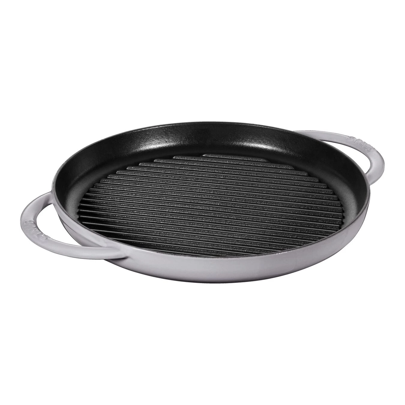 Staub Pure Grill 30 Cm, Rund, Graphit-Grau, Gusseisen