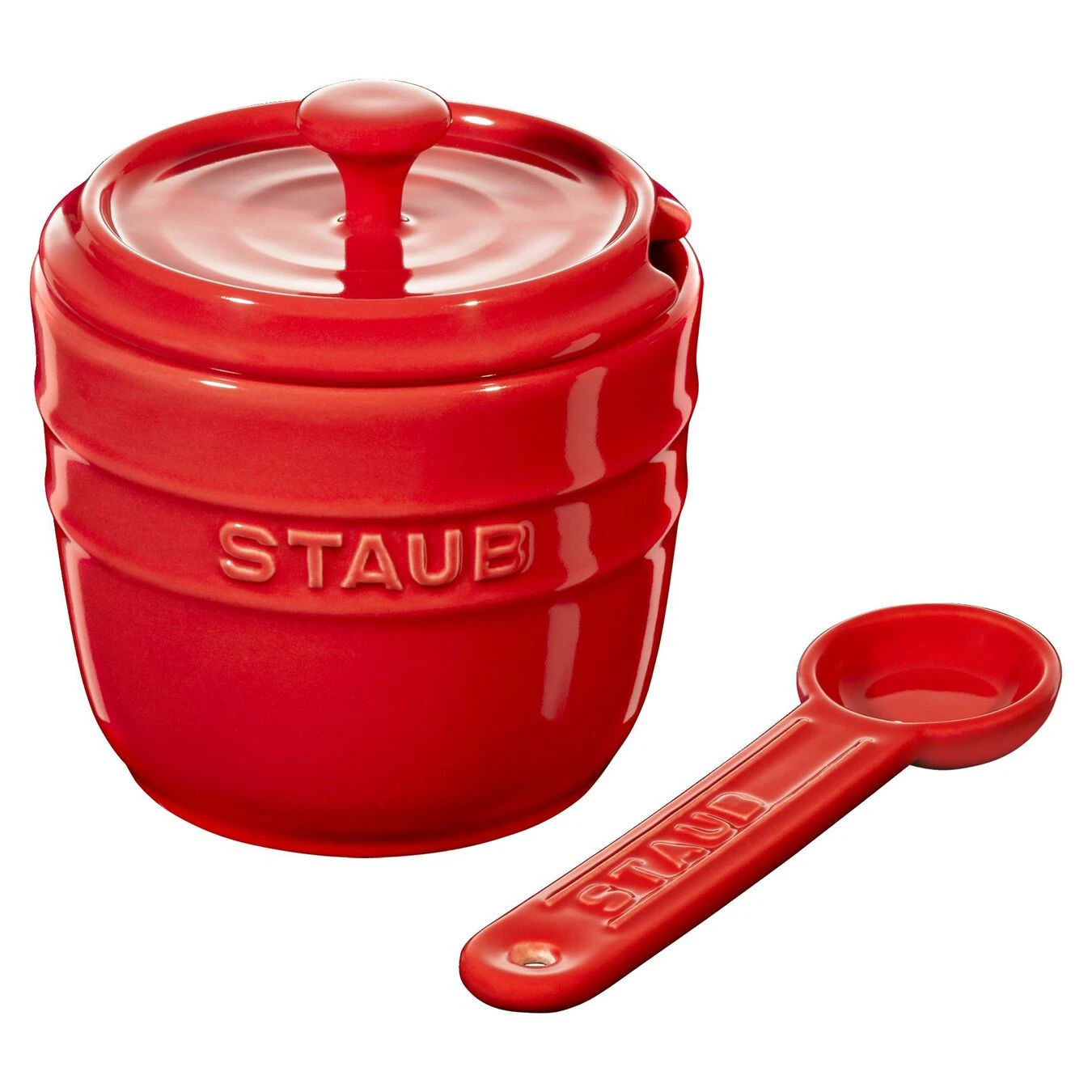 Staub Zuckerdose 9 Cm, Keramik, Kirsch-Rot – Bild 2