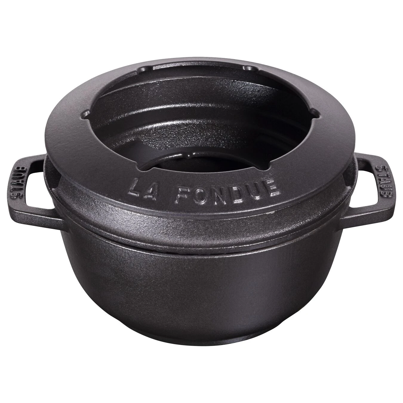 Staub Fondue Set 18 Cm, Schwarz – Bild 4