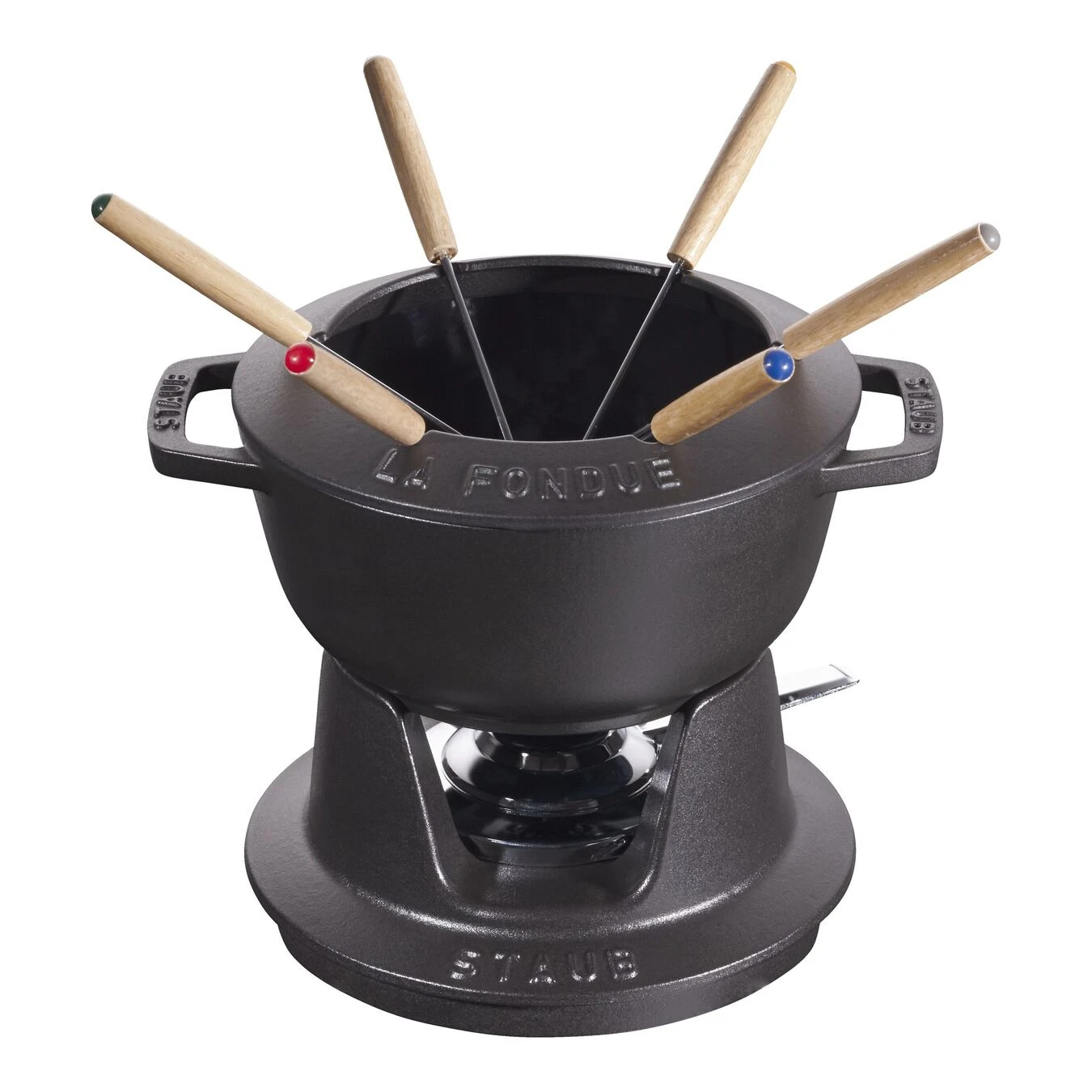 Staub Fondue Set 18 Cm, Schwarz