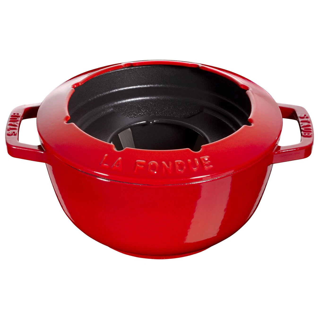 Staub Fondue Set 20 Cm, Kirsch-Rot – Bild 3